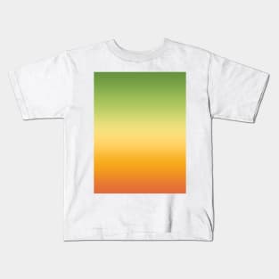 Ombre Lemon, Lime and Orange Summer Tropical Gradient Kids T-Shirt